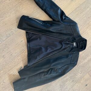 Danier Black Leather Jacket Classic Timeless Design